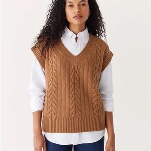 The Comfort Sweater Vest in Mocha